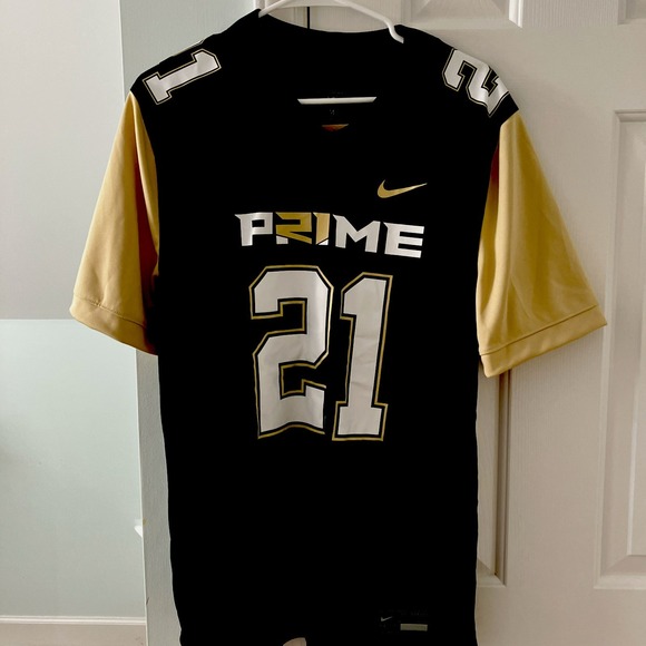 Nike Other - Nike DRI FIT Men's Coach Prime #21 Deion Sanders 2.0 BLACK Jersey NWT SZ M